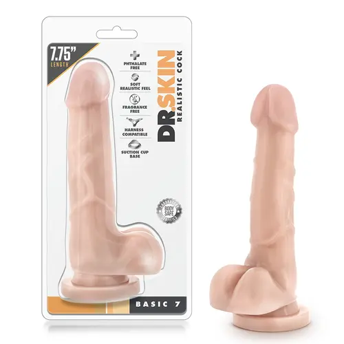 Dương Vật Giả Dr. Skin Realistic Cock Basic 7.75 inch