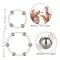 Vòng bi đeo Dương Vật Steel Beaded Silicone Ring Set